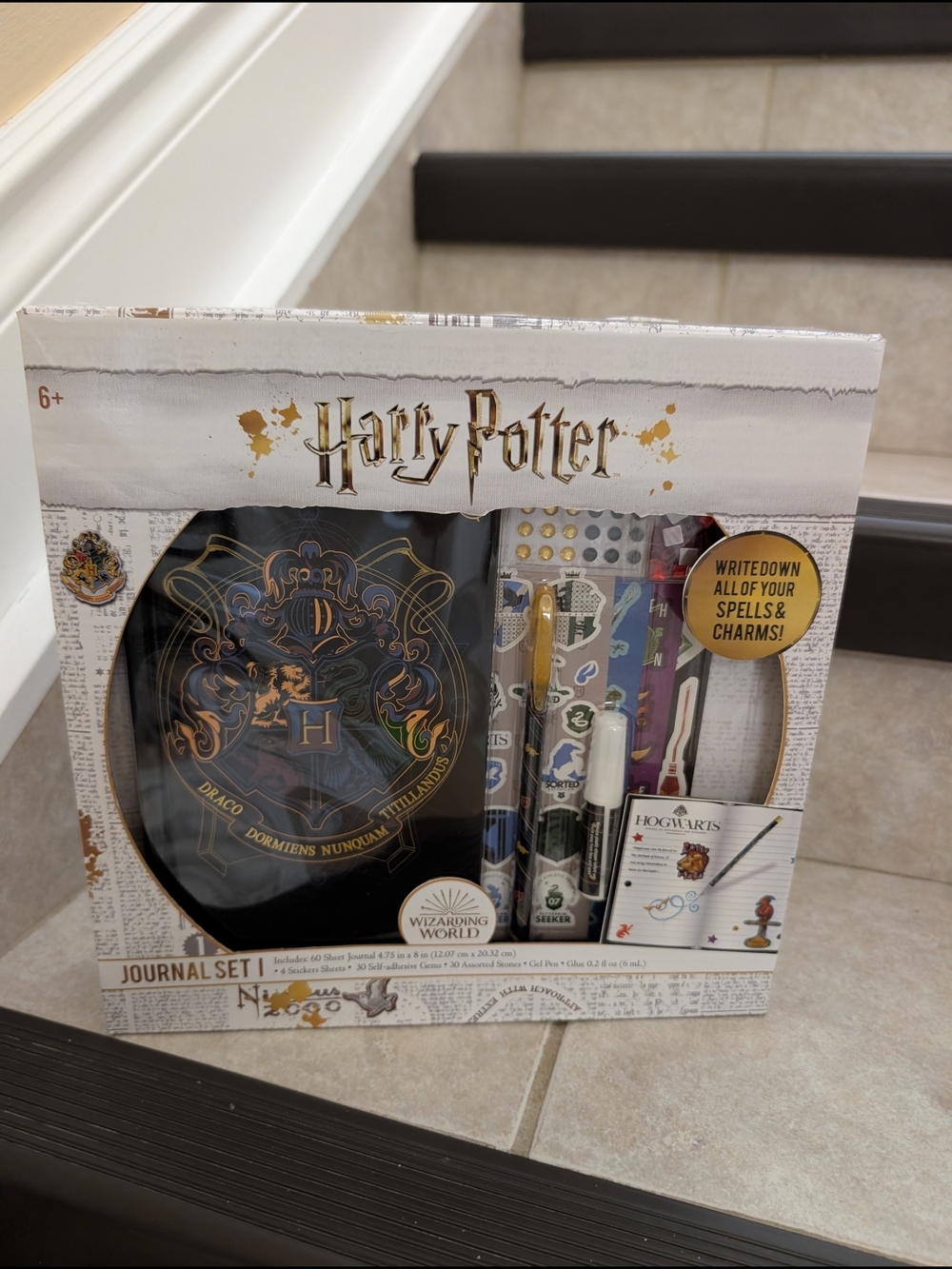 Harry Potter Hogwarts Crest Journal Set, Hermione Ornament And Puzzle